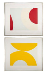 Set of Two Signed & Numbered Silkscreens by Nassos Daphnis