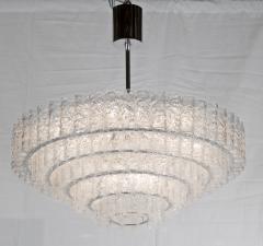 Grand Scale Doria Five-Tiered Chandelier with Chrome