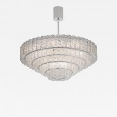 Grand Scale Doria Five-Tiered Chandelier with Chrome