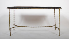 Exceptional 19th Century Japanese Lacquered Top Upon Bagues Brass Table Base