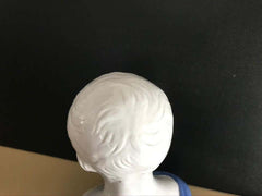 19th Century Glazed Ceramic Bust of a Boy by Cantagalli, Florence, Italy
