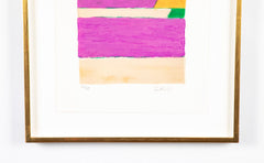 "Lavender Field" Lithograph in Colors by Bernard Cathelin