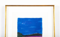 "Lavender Field" Lithograph in Colors by Bernard Cathelin