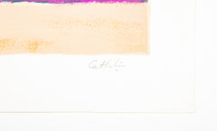"Lavender Field" Lithograph in Colors by Bernard Cathelin