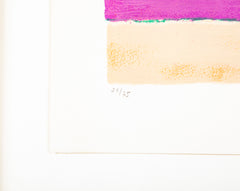 "Lavender Field" Lithograph in Colors by Bernard Cathelin
