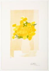 "Bouquet of Yellow Flowers" Signed Lithograph by Bernard Cathelin