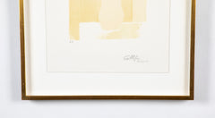 "Bouquet of Yellow Flowers" Signed Lithograph by Bernard Cathelin