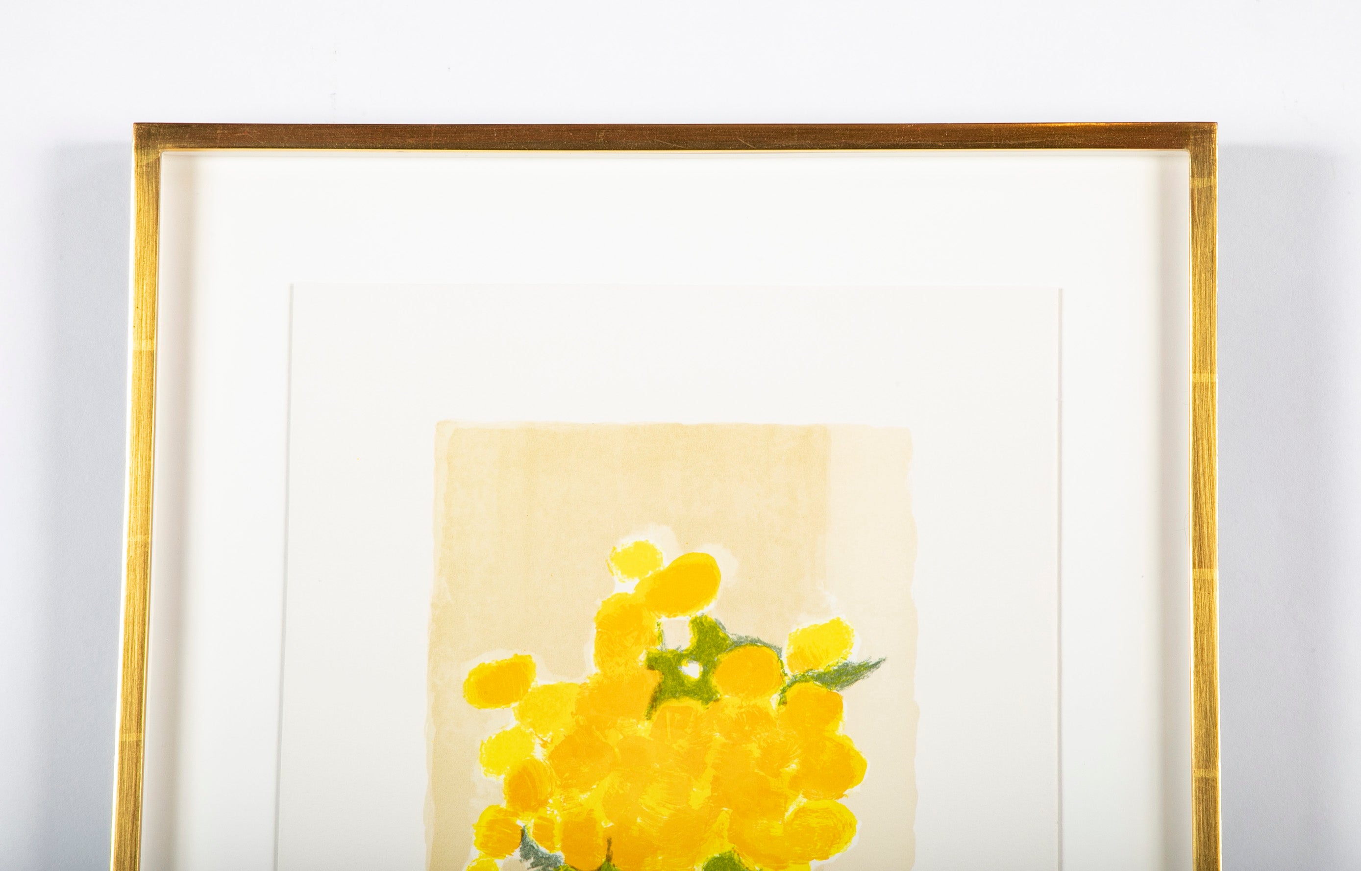 "Bouquet of Yellow Flowers" Signed Lithograph by Bernard Cathelin