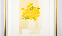"Bouquet of Yellow Flowers" Signed Lithograph by Bernard Cathelin
