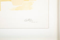 "Bouquet of Yellow Flowers" Signed Lithograph by Bernard Cathelin