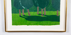 "Symphony of Trees" Woodcut in Color by Richard Kemble
