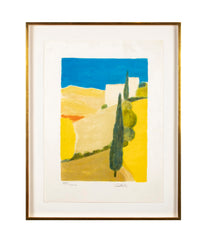"Landscape of the South" Lithograph by Bernard Cathelin