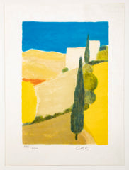 "Landscape of the South" Lithograph by Bernard Cathelin