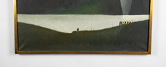"Det Norske Land" Signed Oil on Canvas by Albert Bertelsen