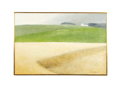 "Host, Djursland"  (Harvest ) Oil on Canvas by Albert Bertelsen