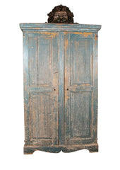 Swedish Carved and Painted Armoire