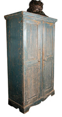 Swedish Carved and Painted Armoire