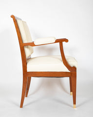Pair of French Armchairs of Neoclassic Design