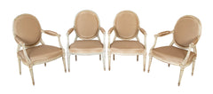 Late 18th Century Set of Four I. B. Lebarge Fauteuils