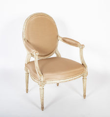 Late 18th Century Set of Four I. B. Lebarge Fauteuils