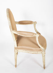 Late 18th Century Set of Four I. B. Lebarge Fauteuils