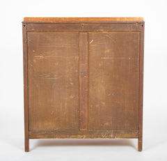 Pair of English Cotswold School Limed Oak Five Drawer Chests