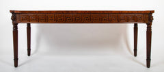 George III Mahogany Console Table with Greek Key Decor