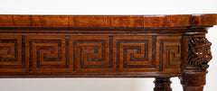 George III Mahogany Console Table with Greek Key Decor