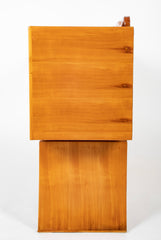 Italian Mid-Century Cherrywood Credenza with Wave Detail Back Rail