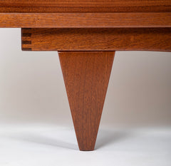 Andre Sornay Sapele Sideboard with Bold Geometric Form Mahogany Handles