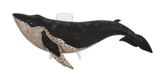 Humpback Whale Carved in Wood by Roger Mitchell