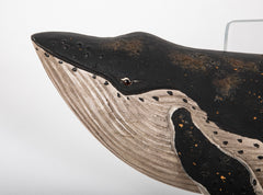 Humpback Whale Carved in Wood by Roger Mitchell