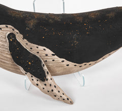 Humpback Whale Carved in Wood by Roger Mitchell