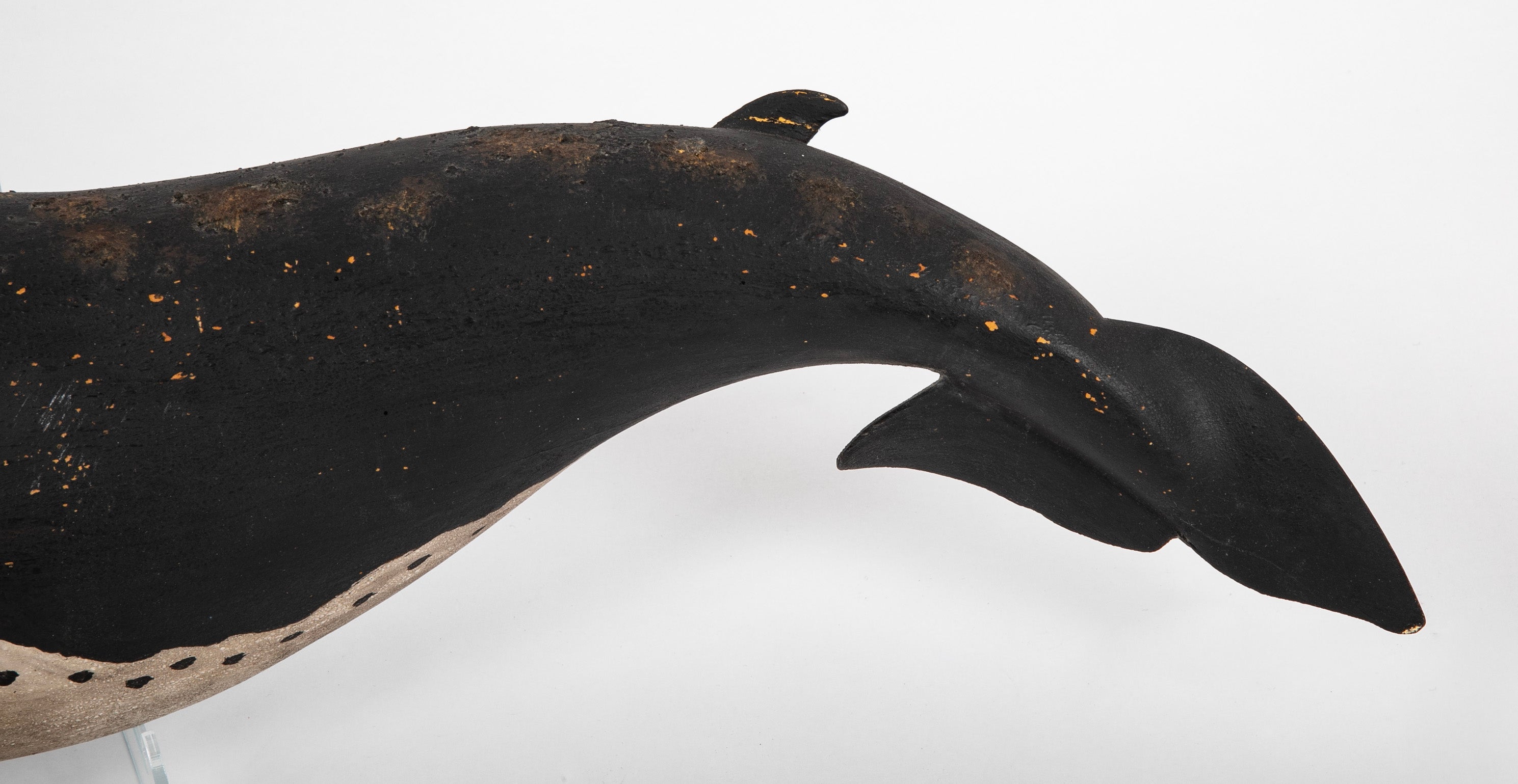 Humpback Whale Carved in Wood by Roger Mitchell