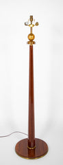 Mahogany Floor Lamp Attributted To Dominique.