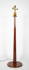 Mahogany Floor Lamp Attributted To Dominique.