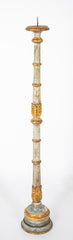 A Pair of 19th Century Parcel Gilt and Painted Neoclassical Style Italian Torcheres