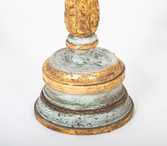A Pair of 19th Century Parcel Gilt and Painted Neoclassical Style Italian Torcheres