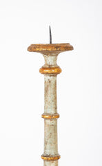 A Pair of 19th Century Parcel Gilt and Painted Neoclassical Style Italian Torcheres