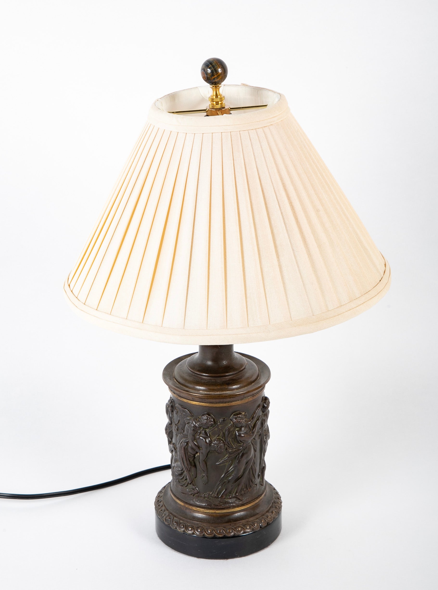 Bronze Cannister Shape Fluid Lamp Now Electrified