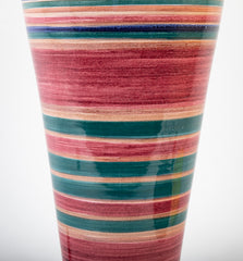 Colorful Vintage French Pottery Vase now a Lamp