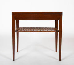 A Pair of Severin Hansen-Hasler Rosewood and Cane Nightstands