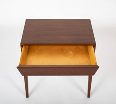A Pair of Severin Hansen-Hasler Rosewood and Cane Nightstands