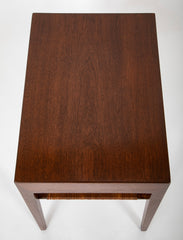A Pair of Severin Hansen-Hasler Rosewood and Cane Nightstands