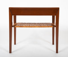 A Pair of Severin Hansen-Hasler Rosewood and Cane Nightstands