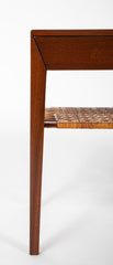 A Pair of Severin Hansen-Hasler Rosewood and Cane Nightstands