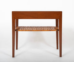 A Pair of Severin Hansen-Hasler Rosewood and Cane Nightstands