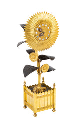 French Charles X Sunflower Form Clock