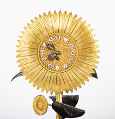 French Charles X Sunflower Form Clock