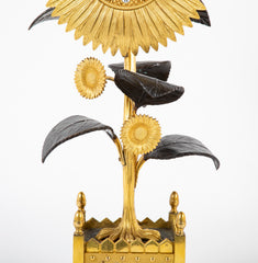 French Charles X Sunflower Form Clock